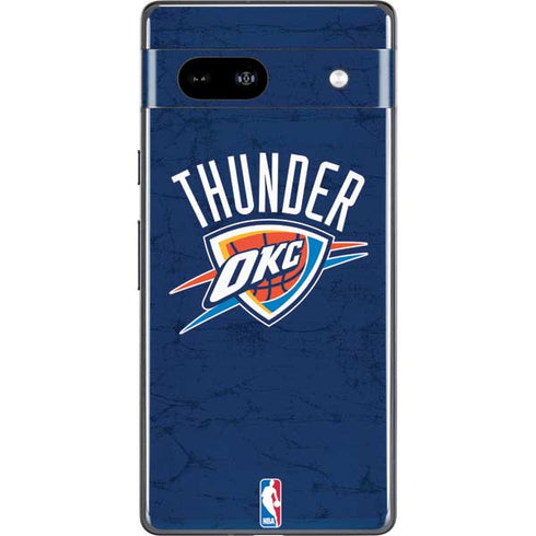 NBA OKC Thunder Distressed Google Pixel 7a Skin
